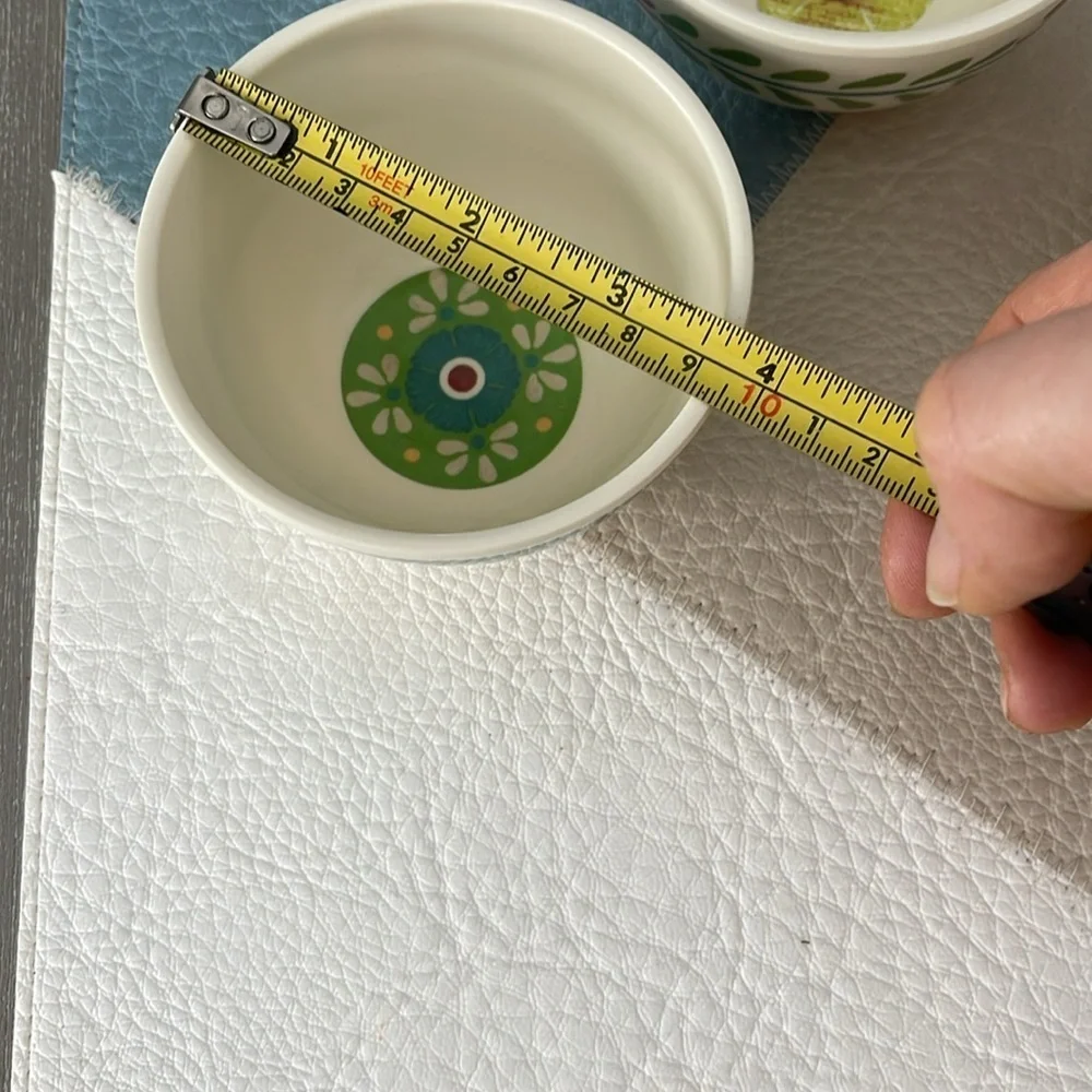 3 small condiment serving bowls